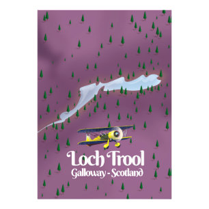 Loch Trool, Galloway, Schottland Reisekarte Fotodruck