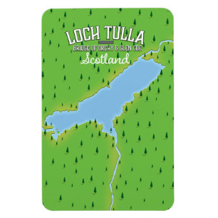 Loch Tulla Schottland Reiseplakat Karte Magnet