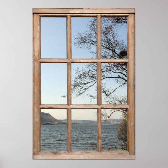 Loch View aus einem Fenster Poster (Vorne)