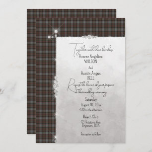 Lochaber Scottish Tartan Wedding Einladung