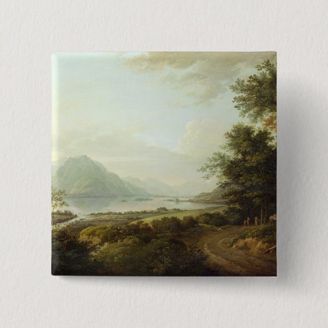 LochAwe, Argyllshire, c.1780-1800 (Öl auf Button (Vorderseite)