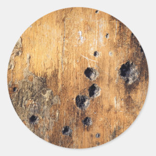 Löcher in Wand Runder Aufkleber