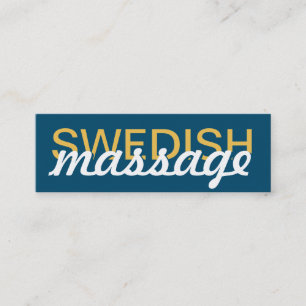 Lochkarte der schwedischen Massage Treuekarte