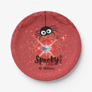 Lochkartenplatte aus Halloween-Party Pappteller