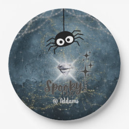 Lochkartenplatte aus Halloween-Party Pappteller