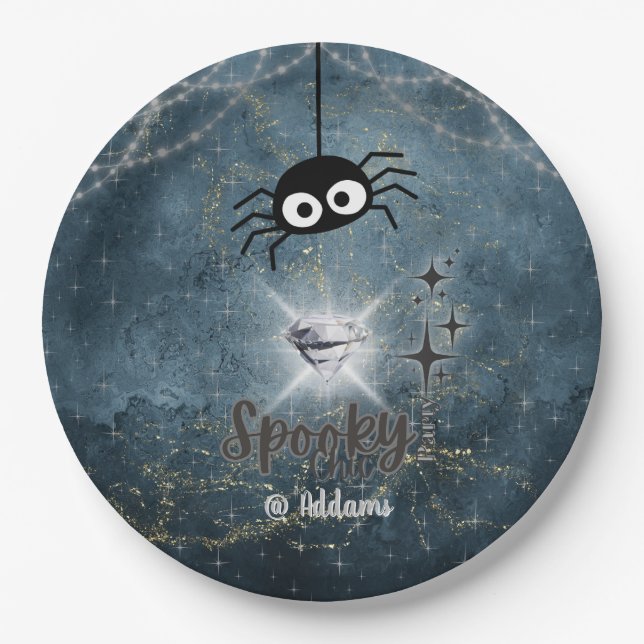 Lochkartenplatte aus Halloween-Party Pappteller (Vorderseite)