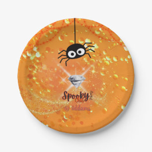 Lochkartenplatte aus Halloween-Party Pappteller