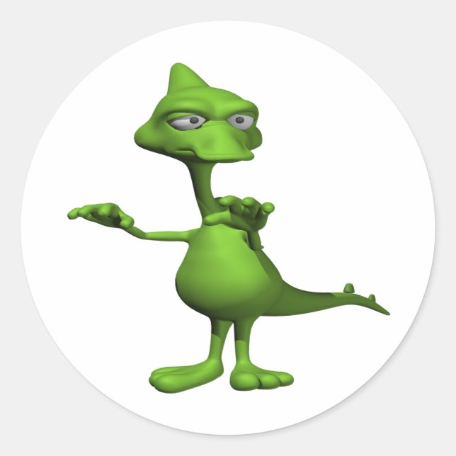 Lochnes Monster Runder Aufkleber (Vorderseite)