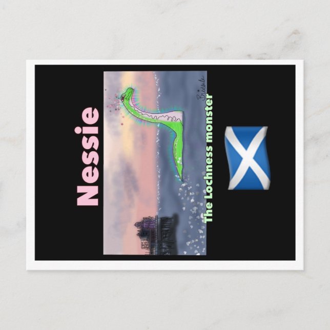 Lochness-Monster-Postcard Postkarte (Vorderseite)