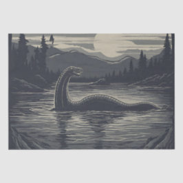 Lochness Nessie Cryptid Decoupage Seidenpapier