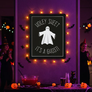 Löchriges Tuch, es ist ein Geist - Halloween Poste Poster