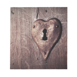 Lock Heart Notizblock