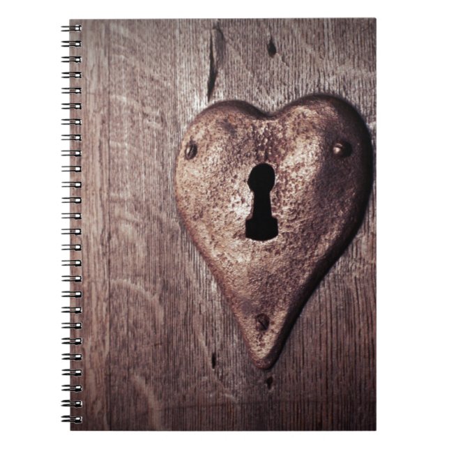 Lock Heart Notizblock (Vorderseite)