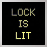 Lock is Lit Pinball Poster #9