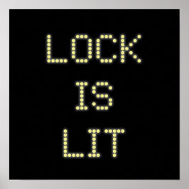 Lock is Lit Pinball Poster #9