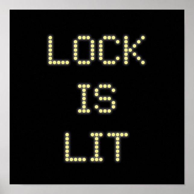 Lock is Lit Pinball Poster #9 (Vorne)