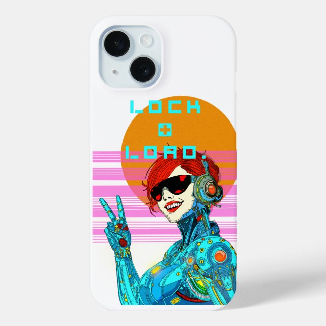 Lock + Load - Cyberpunk Vibe Case-Mate iPhone Hülle (Rückseite)