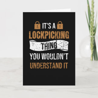 Lock Pick Geschenk | Sperr-Verriegelung Karte