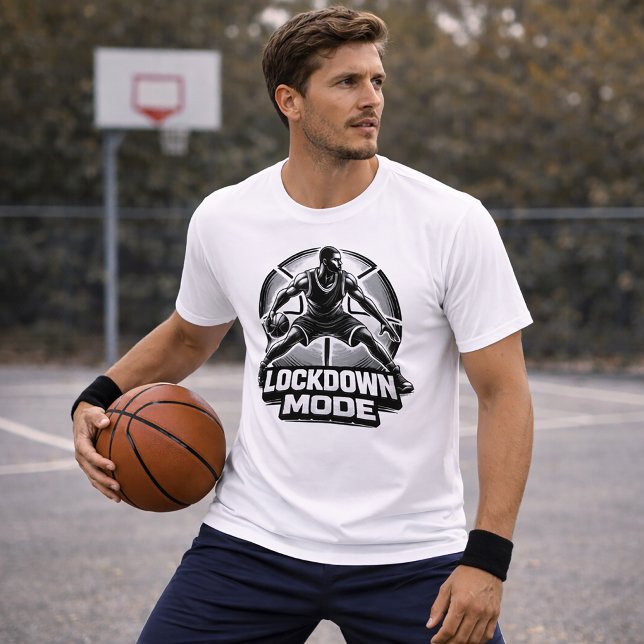 Lockdown-Modus Basketball-Verteidigungs-T-Shirt T-Shirt (Von Creator hochgeladen)