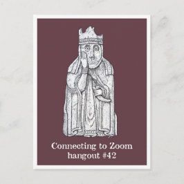 Lockdown Moods: Lewis chessmen - The Queen Postkarte