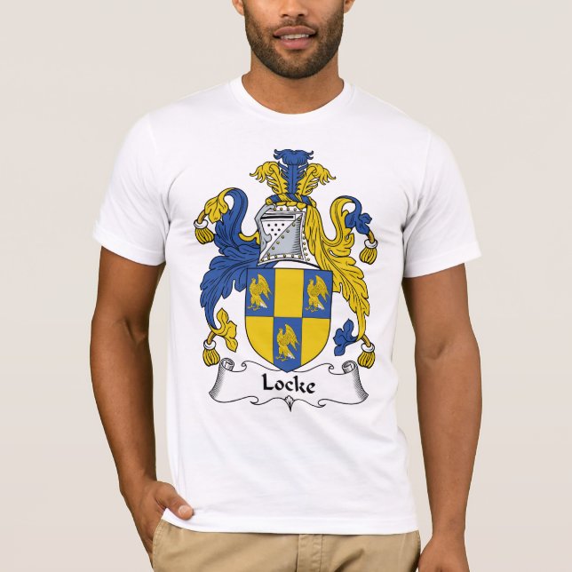 Locke Familienwappen T-Shirt (Vorderseite)