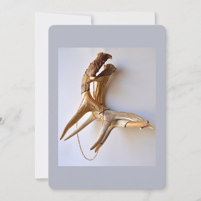 Locked horns flache Karte (Vorderseite)