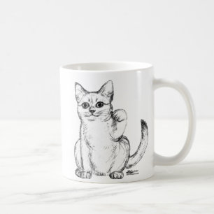 Lockende Kitty Katze Maneki Neko Kaffeetasse