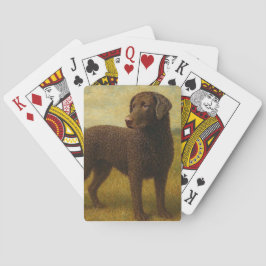 Lockenförmiger Küsten-Retriever Spielkarten