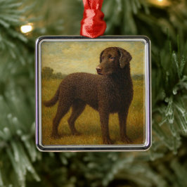 Lockenhaar-Retriever Ornament Aus Metall