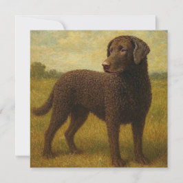 Lockenmantel-Retriever Dankeskarte
