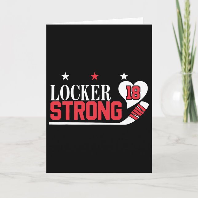 Locker Strong 18 Hockey  Karte (Vorderseite)