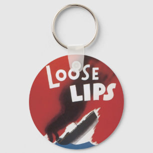 Lockere Lippen könnten Schiffe versenken Schlüsselanhänger