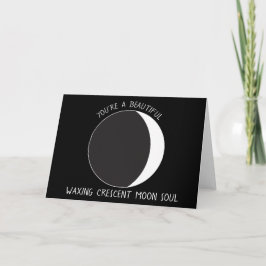 Lockere MOON-Phase-Grußkarte Karte