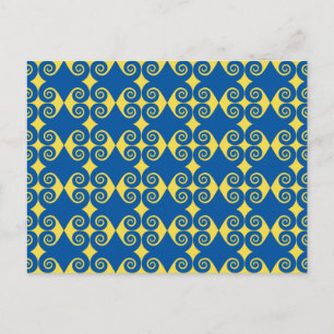 Lockeres Diamantmuster Postkarte