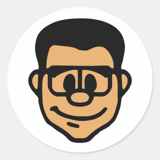 LockergnomeHead Runder Aufkleber (Vorderseite)