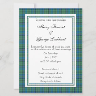 Lockhart Scottish Wedding Einladung