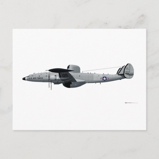 Lockheed EC-121 Warning Star "Triple Nickel" Postkarte (Vorderseite)