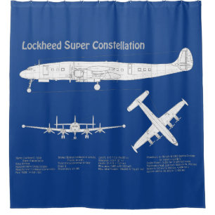 Lockheed L-1049 Super Constellation - Pläne ABD Duschvorhang