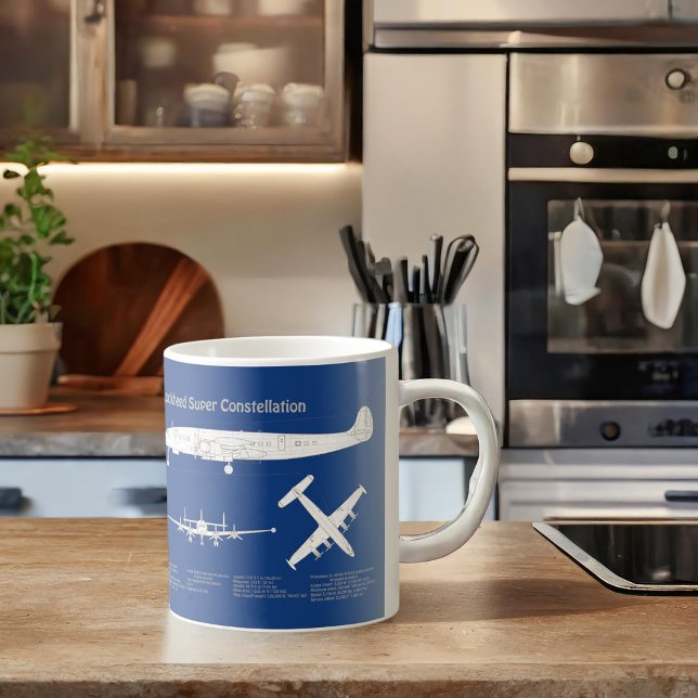 Lockheed L-1049 Super Constellation - Pläne ABD Kaffeetasse (Von Creator hochgeladen)