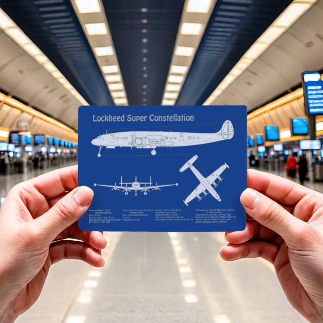 Lockheed L-1049 Super Constellation - Pläne ABD Postkarte (Von Creator hochgeladen)