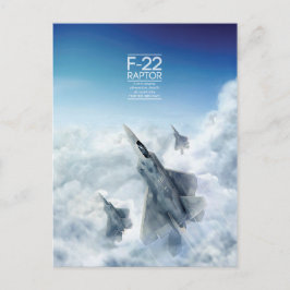 Lockheed Martin F-22 Raptor Postkarte