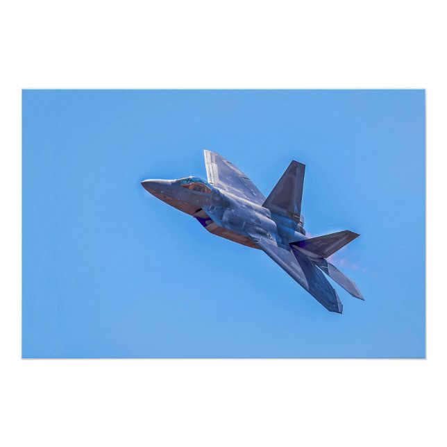 Lockheed Martin F-22A Raptor Poster (Vorderseite)