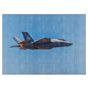 Lockheed Martin F-35A Lightning II Cutting Board Schneidebrett