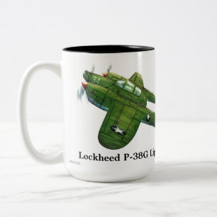 Lockheed P-38G Blitze Zweifarbige Tasse