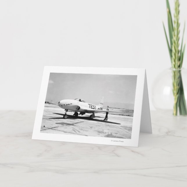 Lockheed P-80A Flugzeug Karte (Vorderseite)