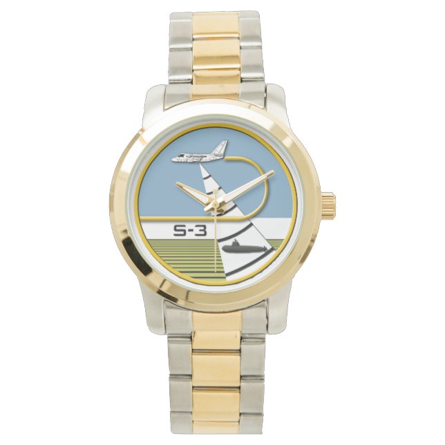 LOCKHEED S-3 VIKING AIRANTISUBRON SEACONRON WATCH ARMBANDUHR (Vorderseite)