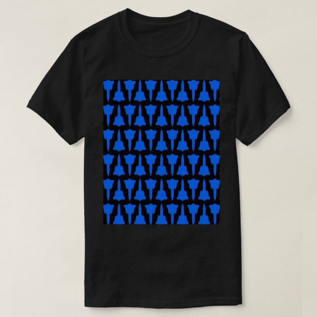 Lockheed SR-71 Blackbird - Blue _amp_ Black Patter T-Shirt (Design vorne)
