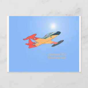 Lockheed T33 Shooting Star Postkarte