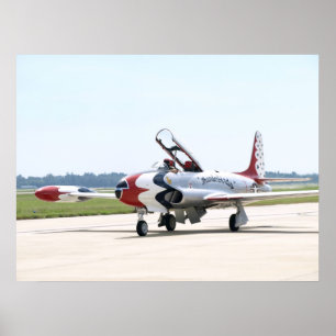 Lockheed T-33 Shooting Star bei Shaw AFB. Poster