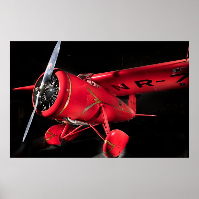 Lockheed Vega 5B, Amelia Earhart Canvas Print Poster (Vorne)
